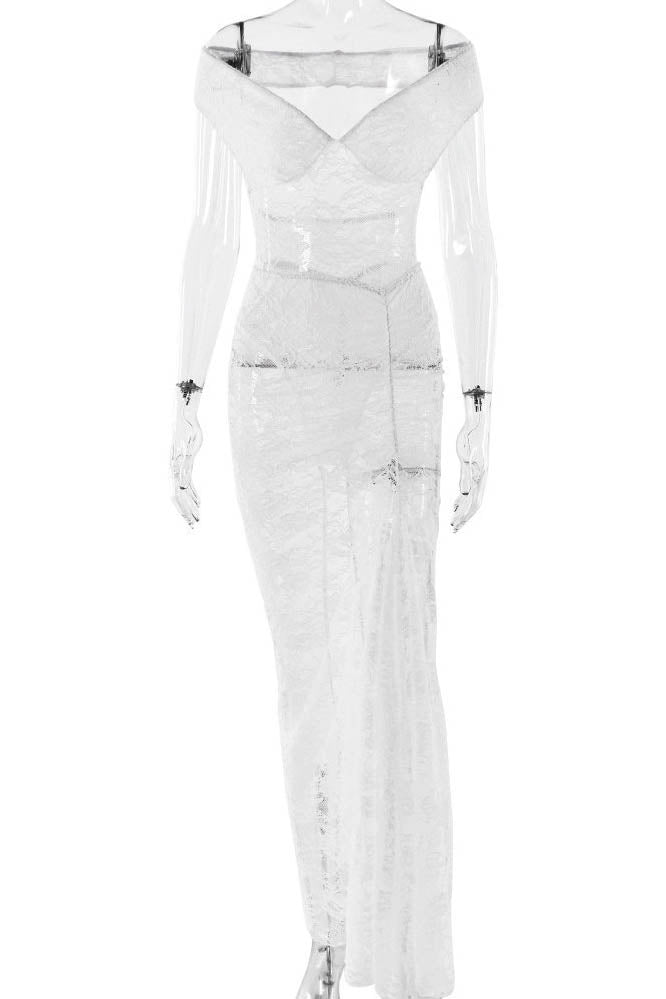 Lace Whisper – Backless Skirt Ensemble-ROVOLE