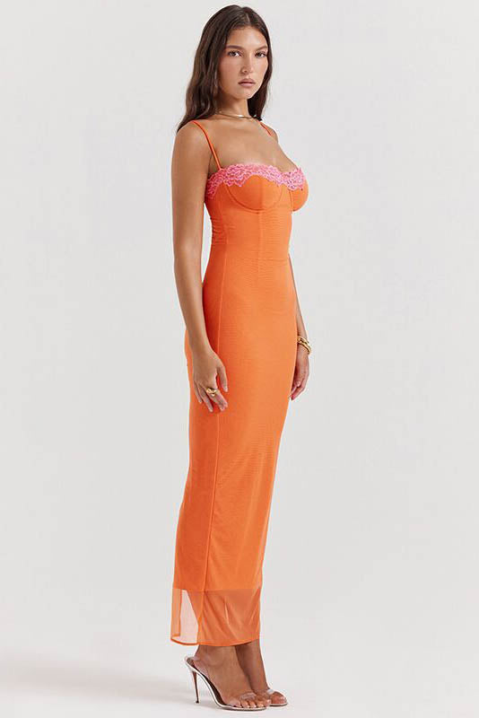 Summer Breeze Strap Midi Dress-ROVOLE
