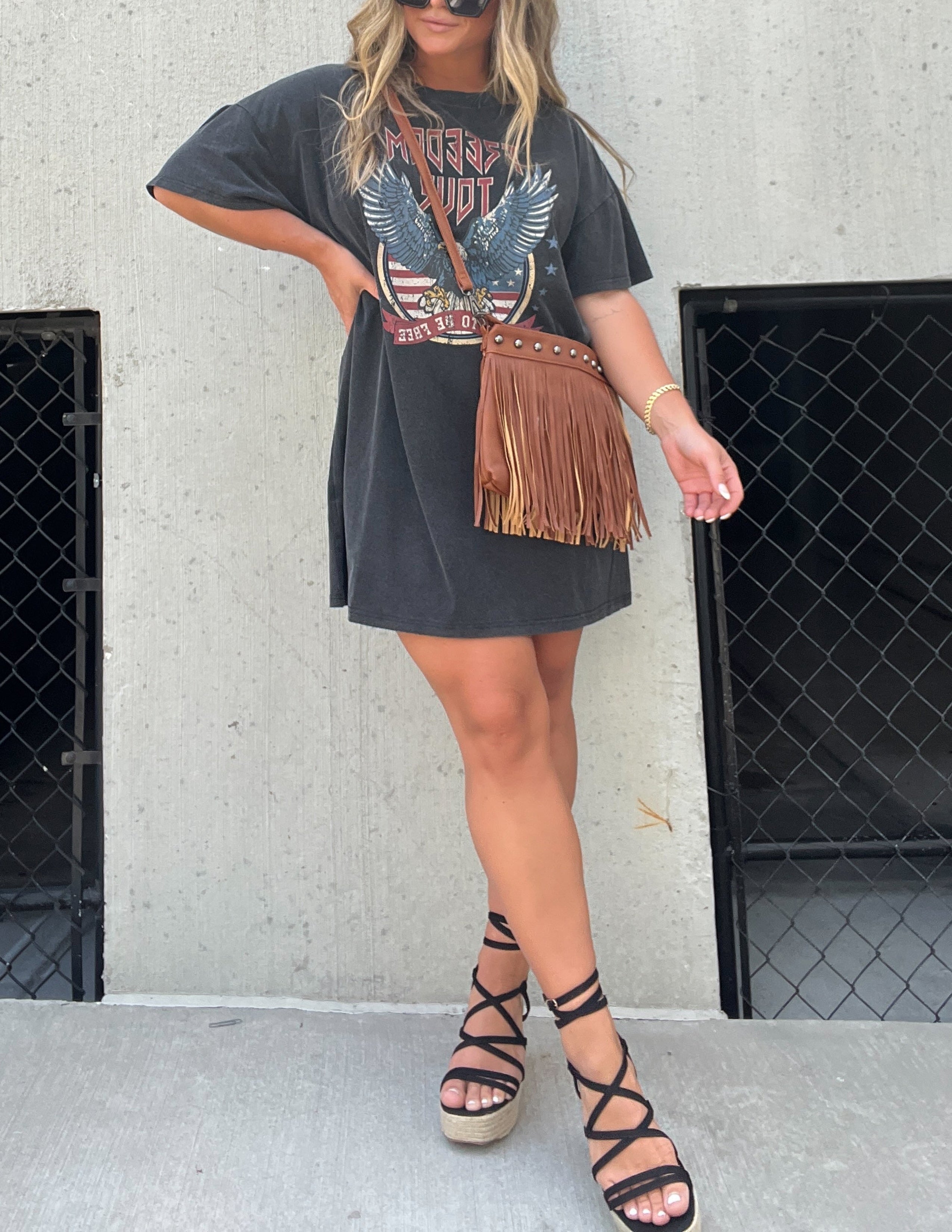 Freedom Tour T-Shirt Dress-Massicos