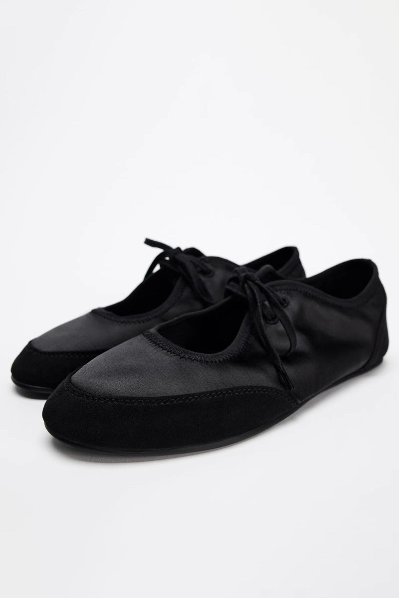 Ballet Flats With Laces-ROVOLE