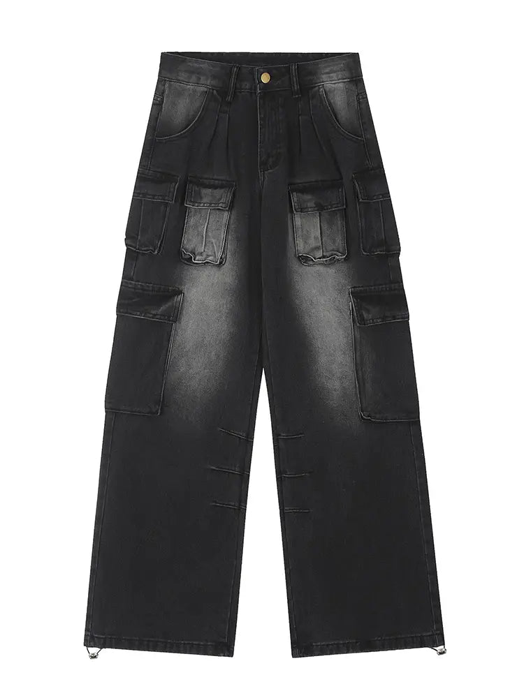 High-Street American Cargo Jeans-Massicos