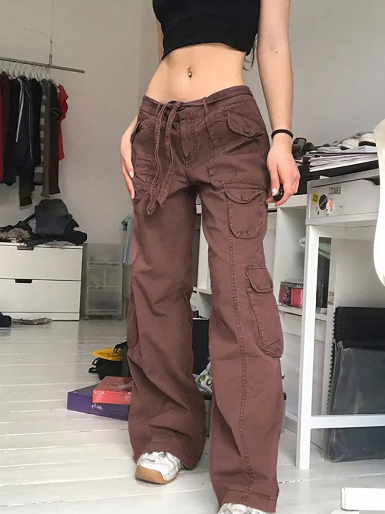 Vintage Cargo Pants Women-Massicos