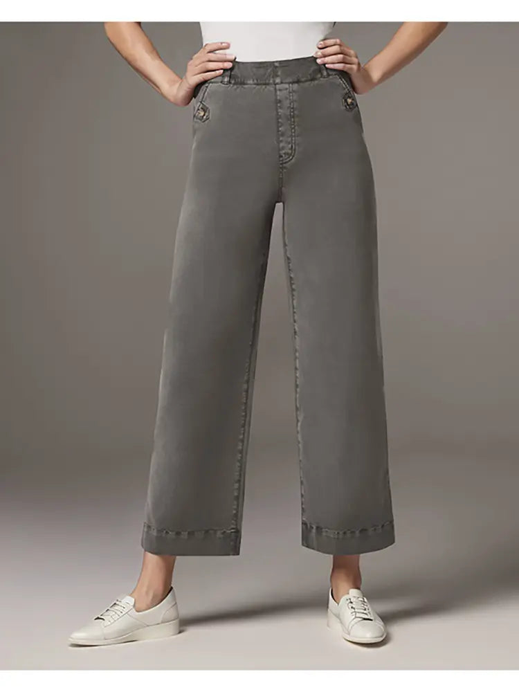 Stretch Wide-Leg Denim-Massicos