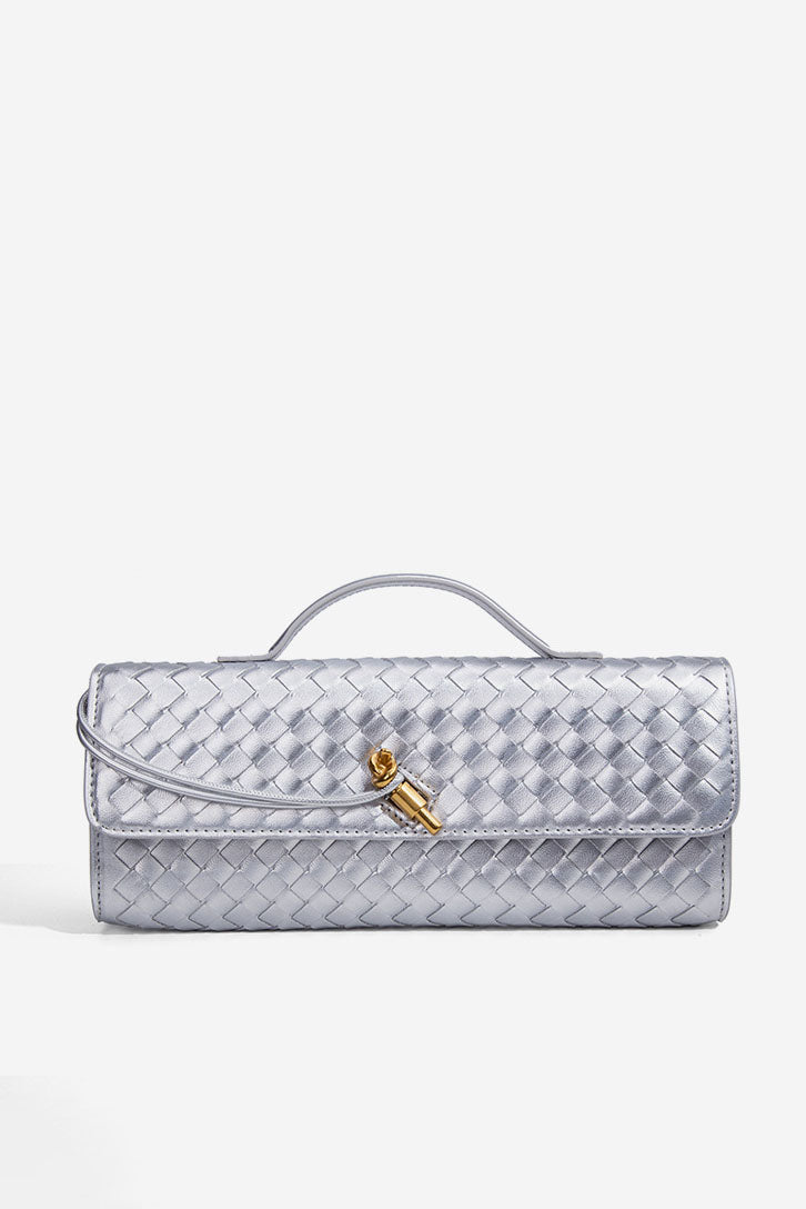 Woven Design Evening Clutch Bag-ROVOLE