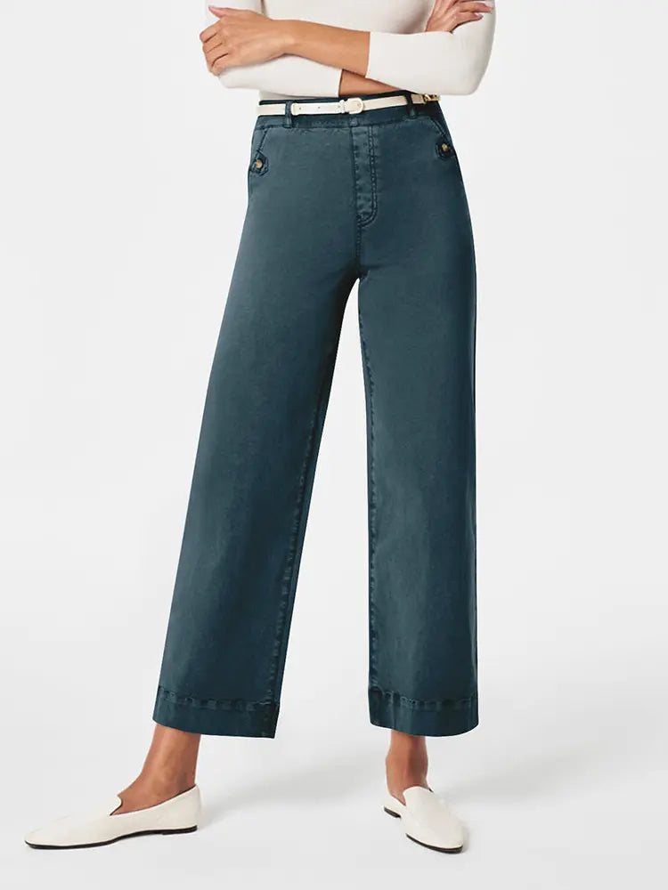 Stretch Wide-Leg Denim-Massicos