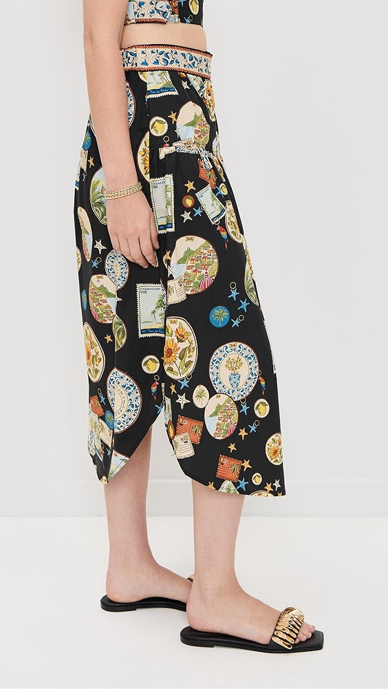 Trip Souvenir Black Mixed Buttons Midi Dress Set-Massicos