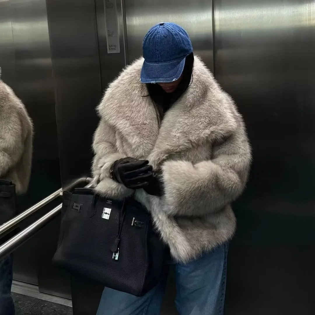 Faux Fur Coat-ROVOLE