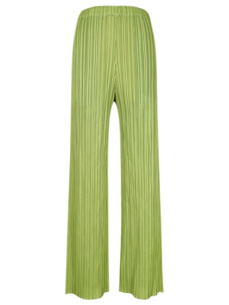 Women's Casual Wide-Leg Pleated Pants-Massicos