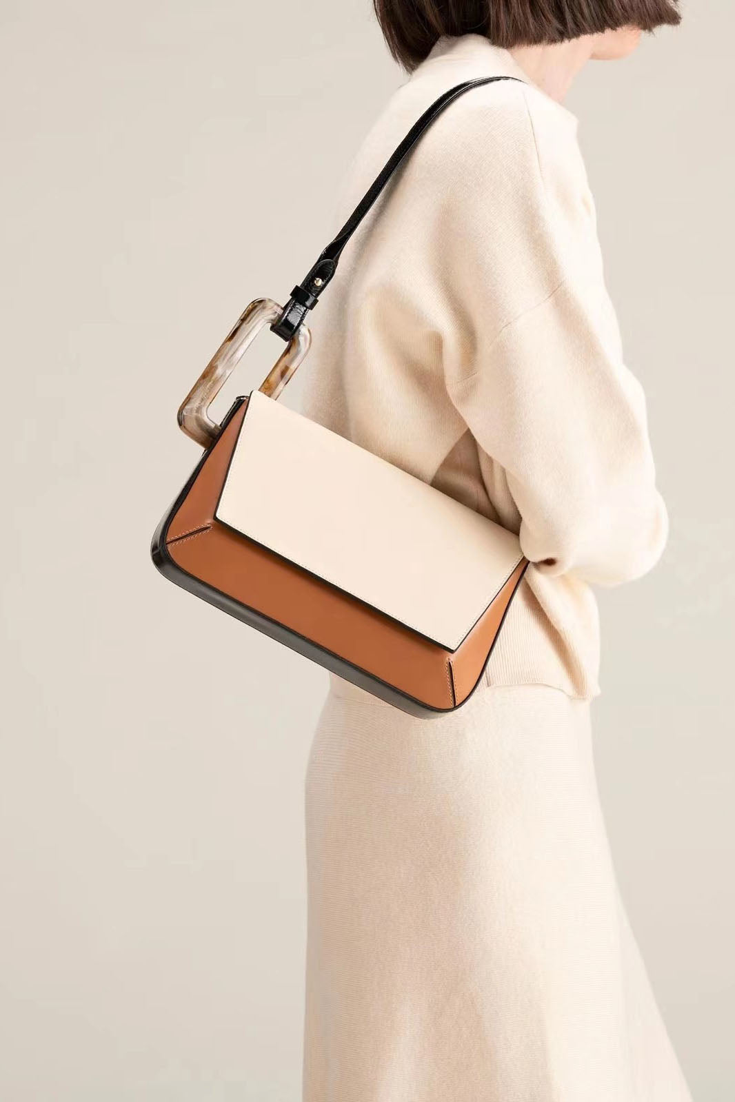 Cute Style Trendy Color-Block Patchwork Bag-ROVOLE