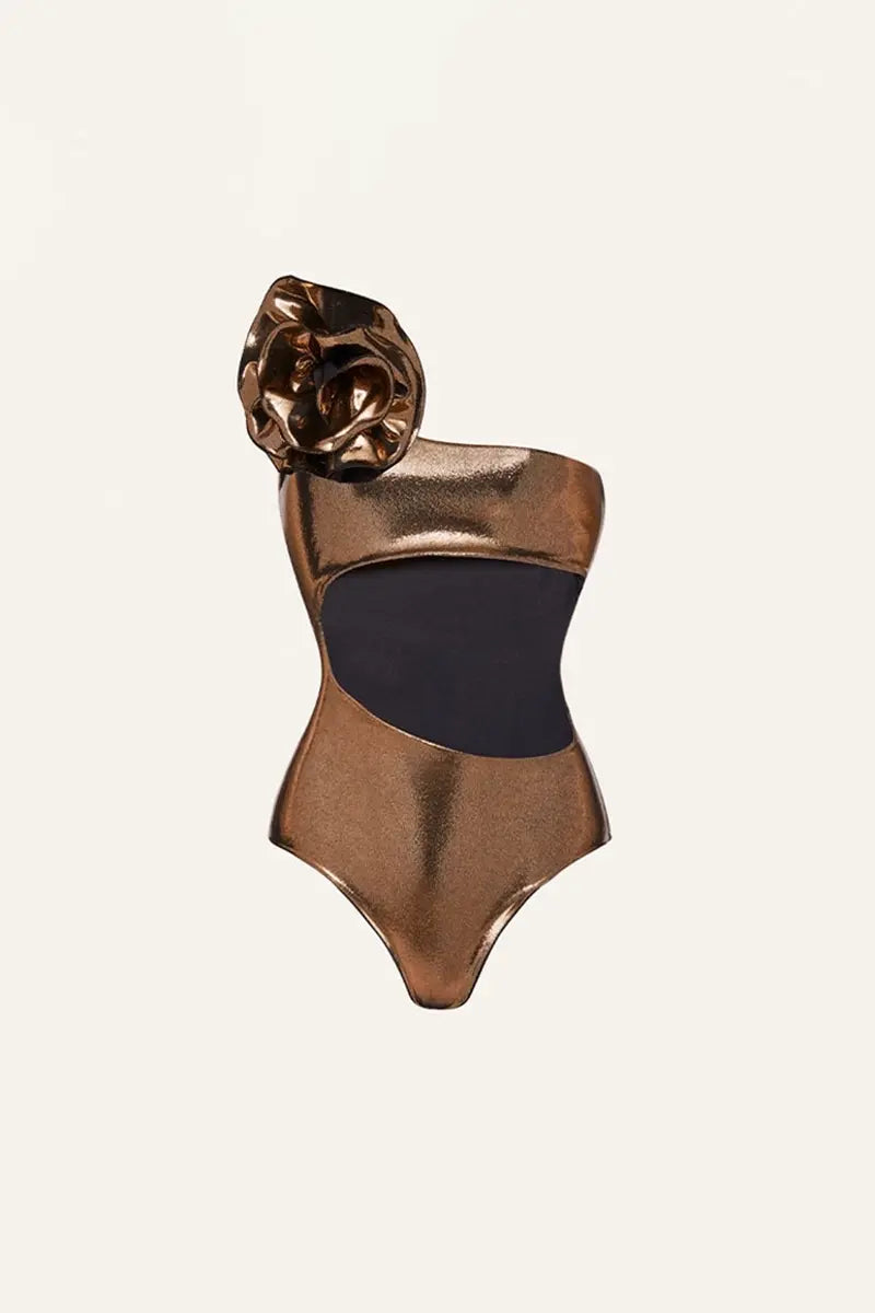 Floral Cutout Swimsuit Set-ROVOLE