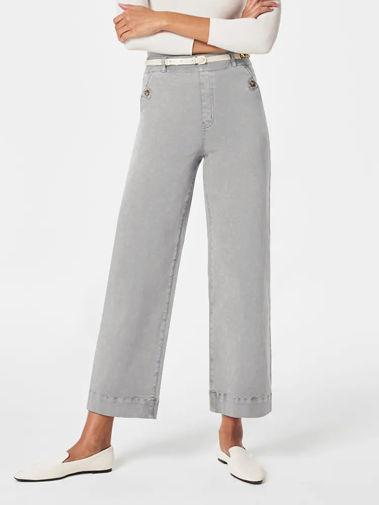 Stretch Wide-Leg Denim-Massicos
