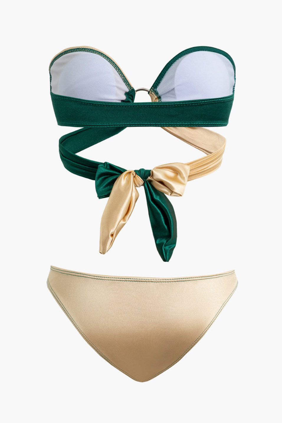 Contrast Knot Bikini Set-ROVOLE