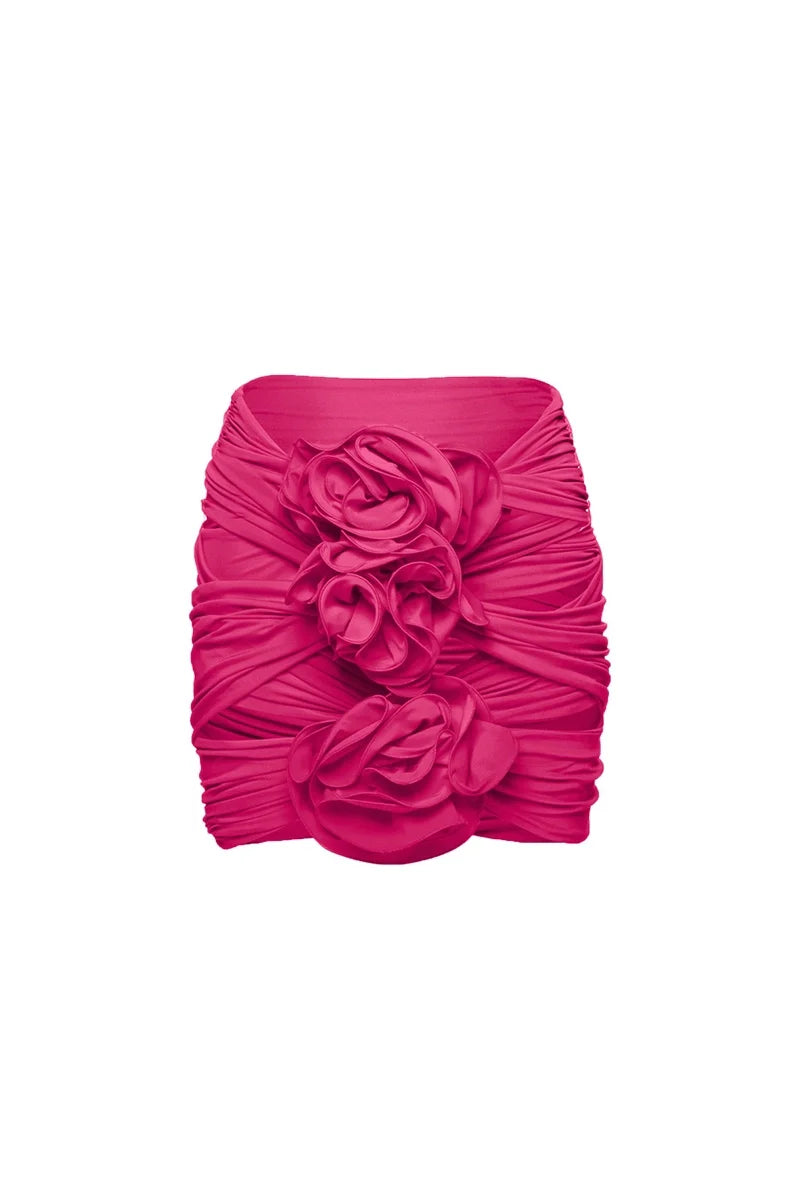 3D Floral Cutout Strappy Swimsuit Set-ROVOLE