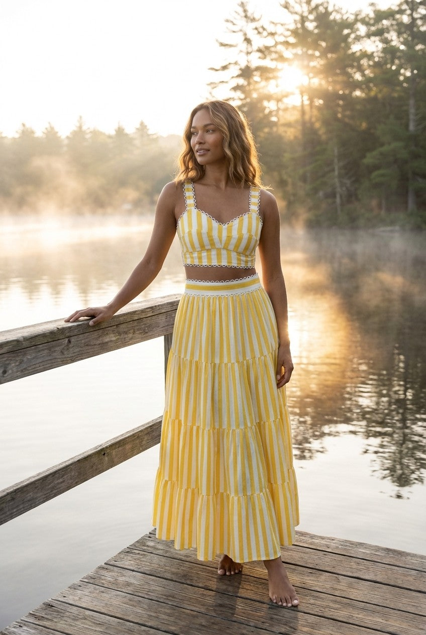 Sunveil Stripe Two-Piece Set