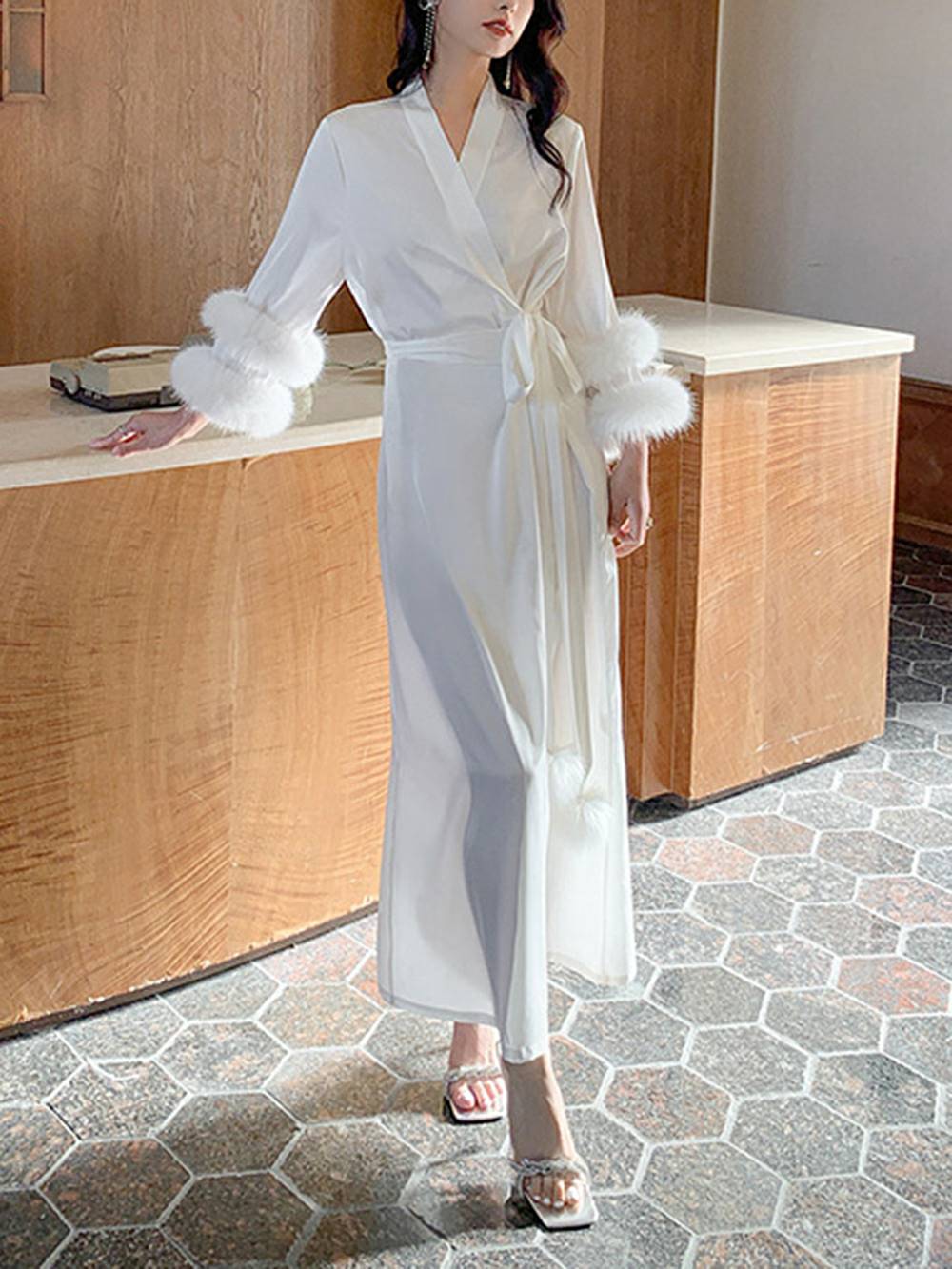Midnight Desire Long Robe-Massicos