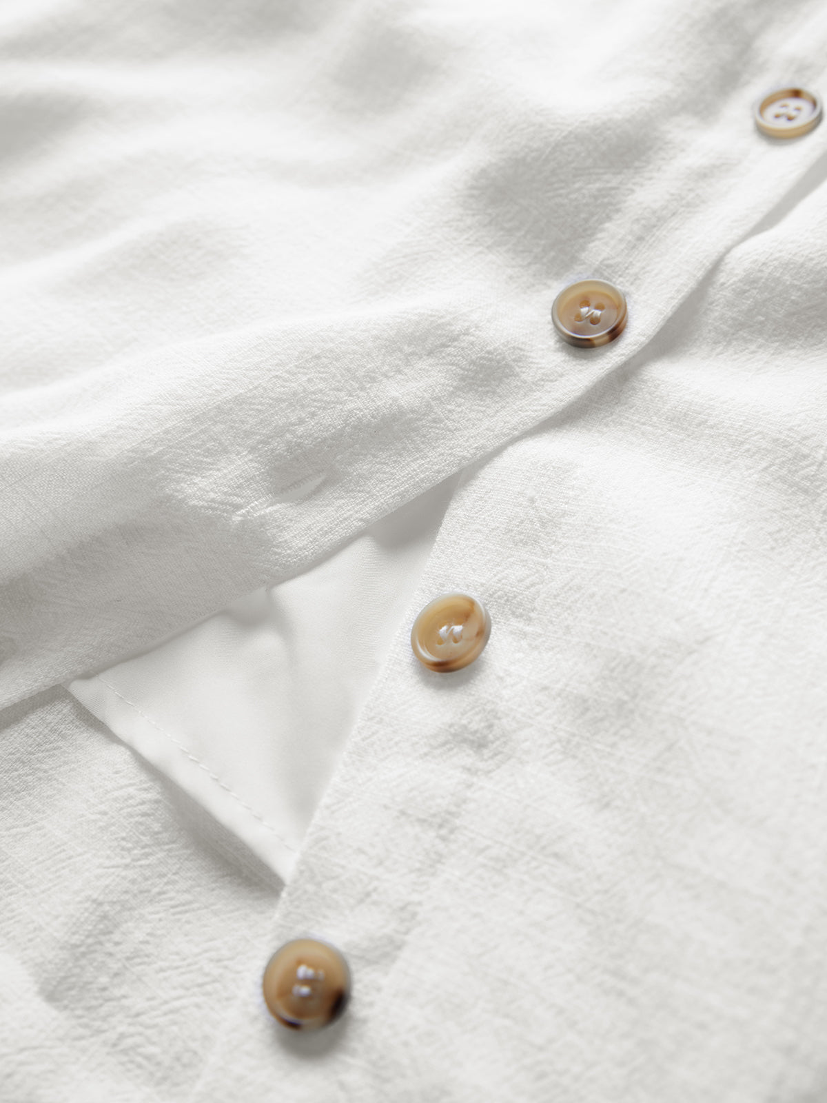 Darling Linen Plain Mini Dress-Massicos