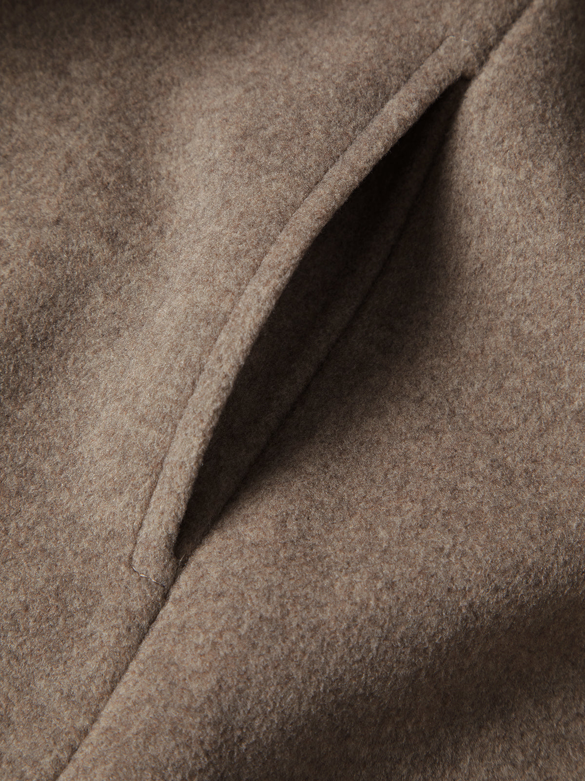 Oversized Brushed Belted Long Overcoat-Massicos