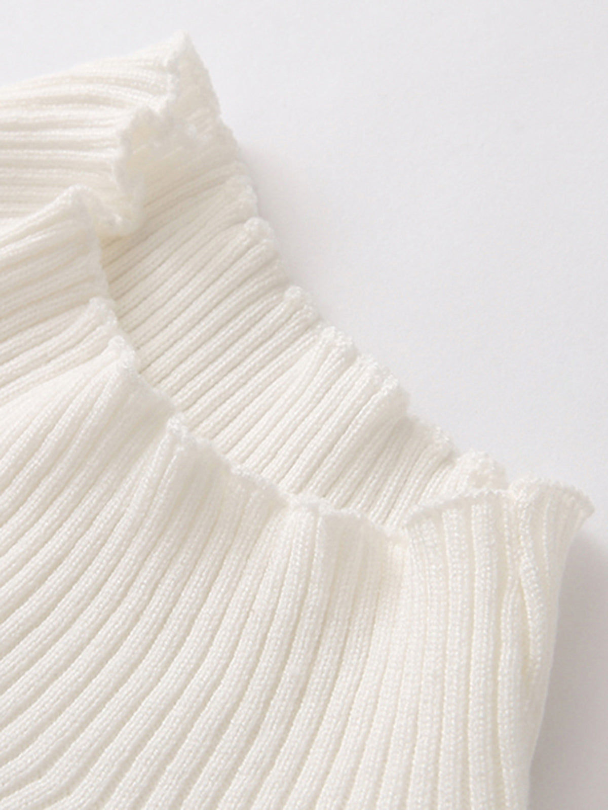 Asymmetrical Trim Mock Neck Sweater-Massicos