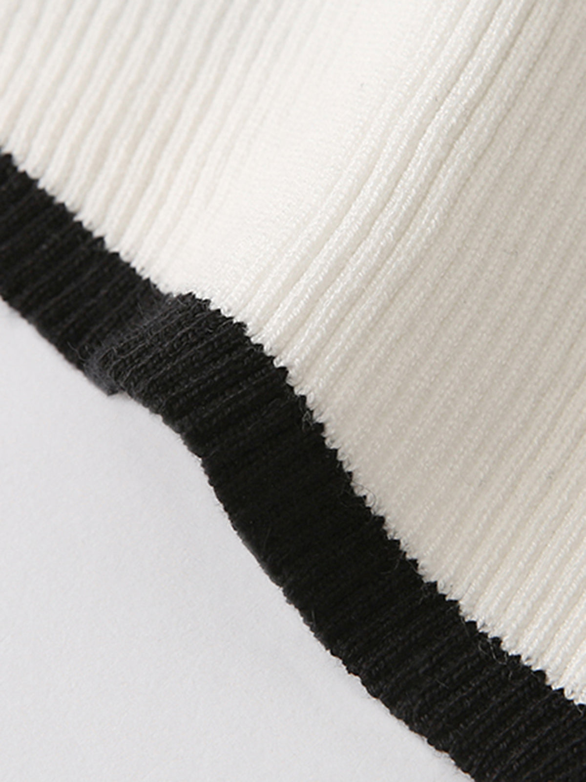 Asymmetrical Trim Mock Neck Sweater-Massicos