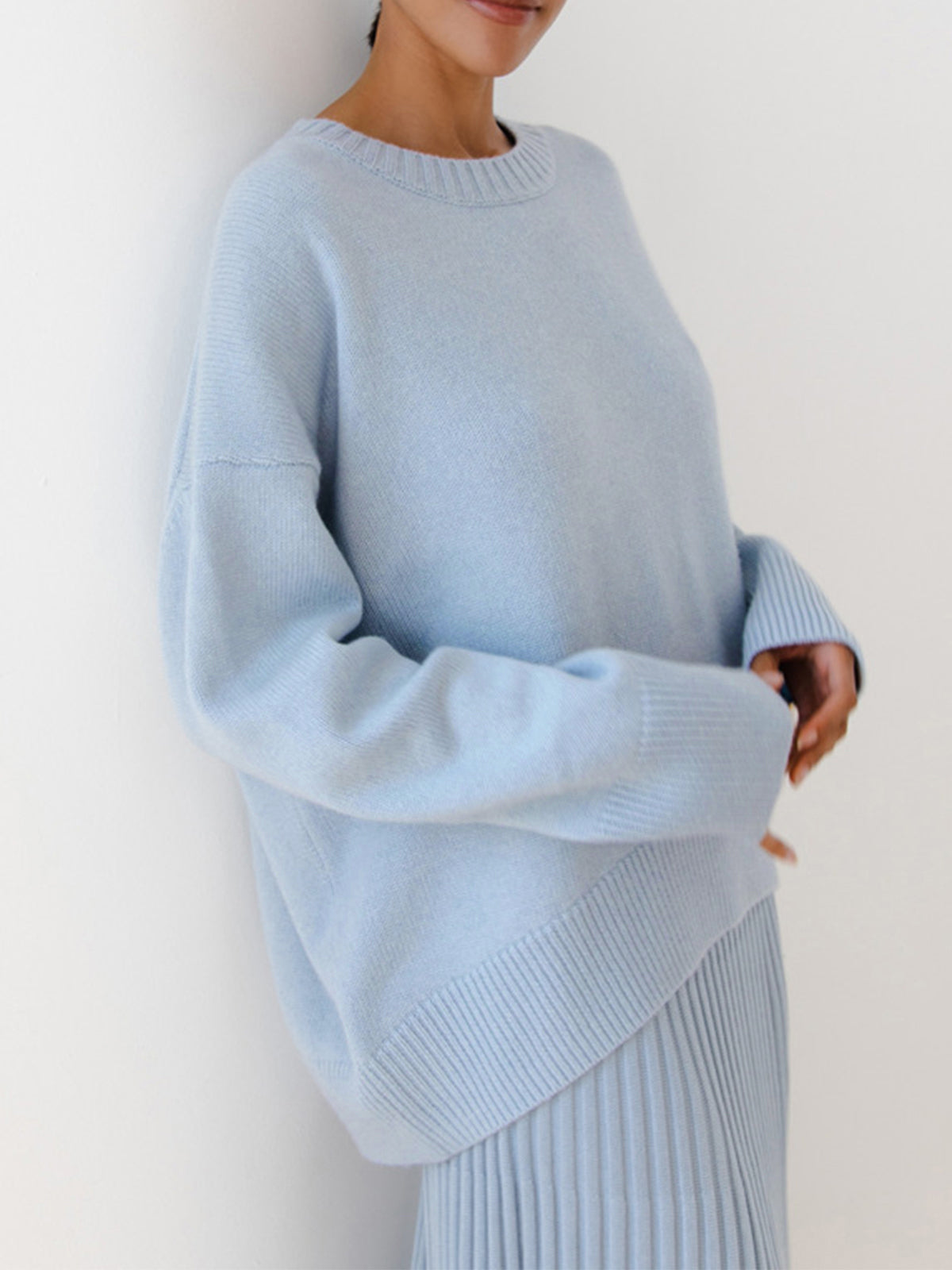 Candyfloss Oversized Pullover Sweater-Massicos