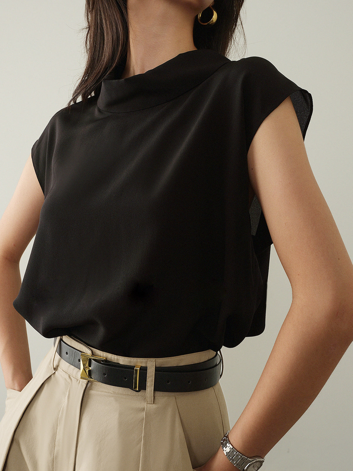 Leisure Cap Sleeve T-Shirt-Massicos