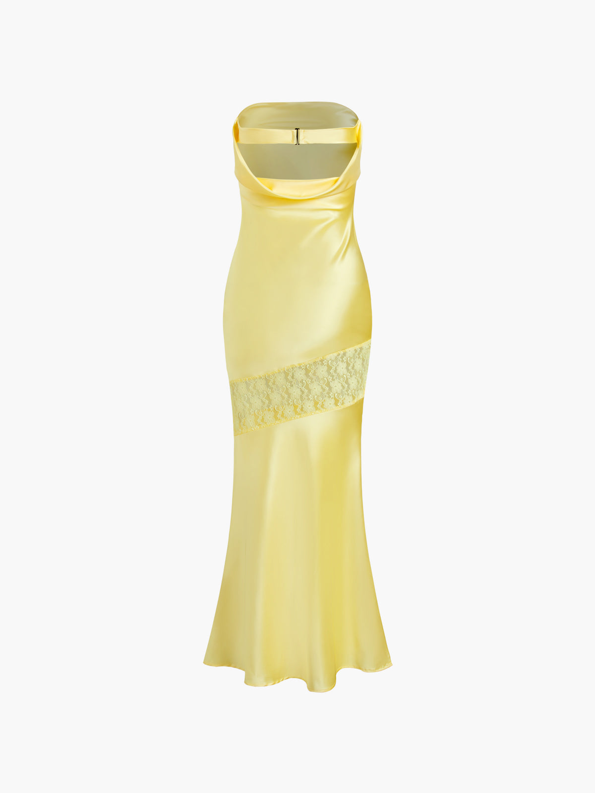 Asymmetrical Lace Strapless Tube Midi Dress-Massicos