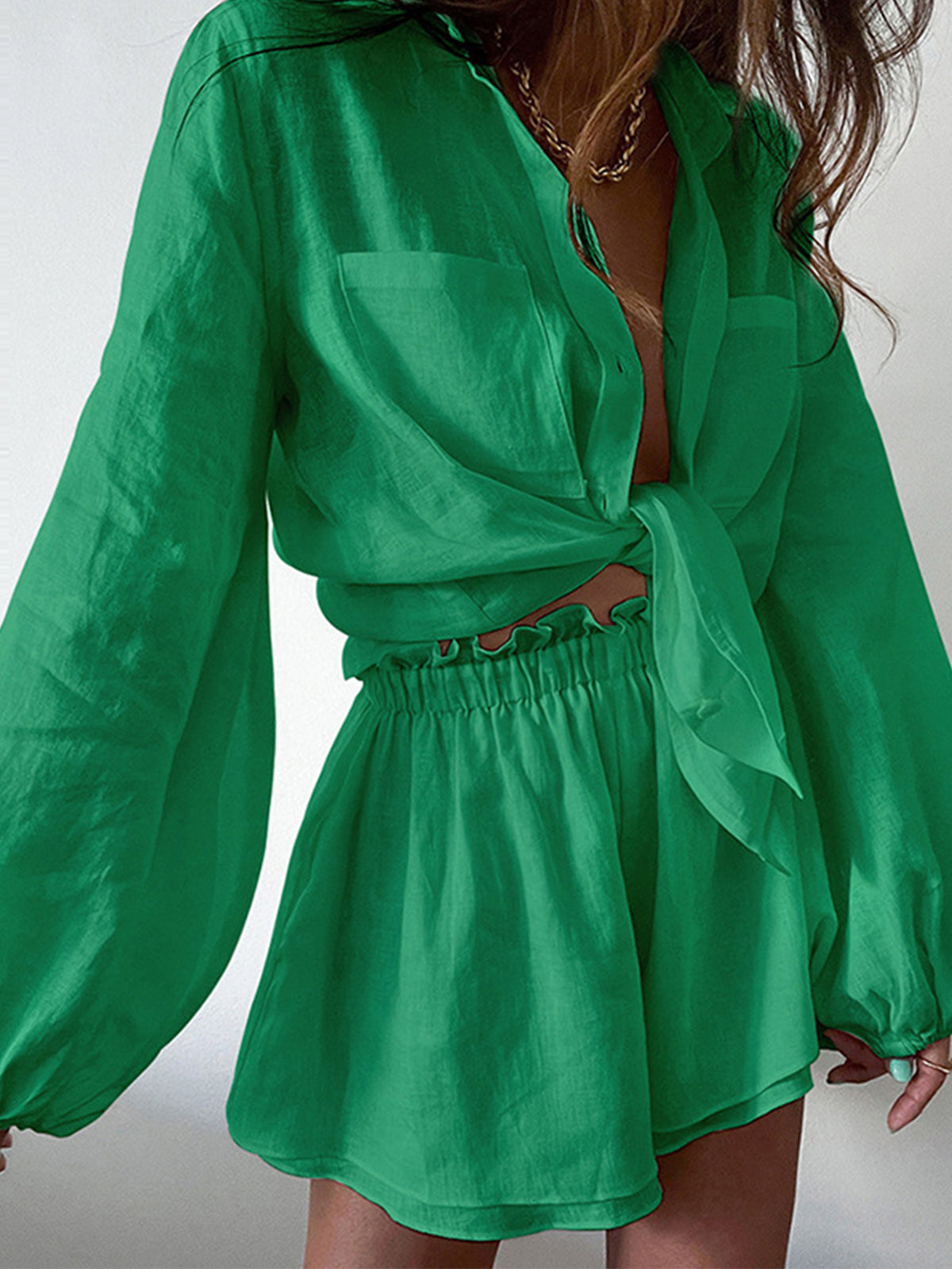 Aegean Two Piece Double Lined Shorts Set-Massicos
