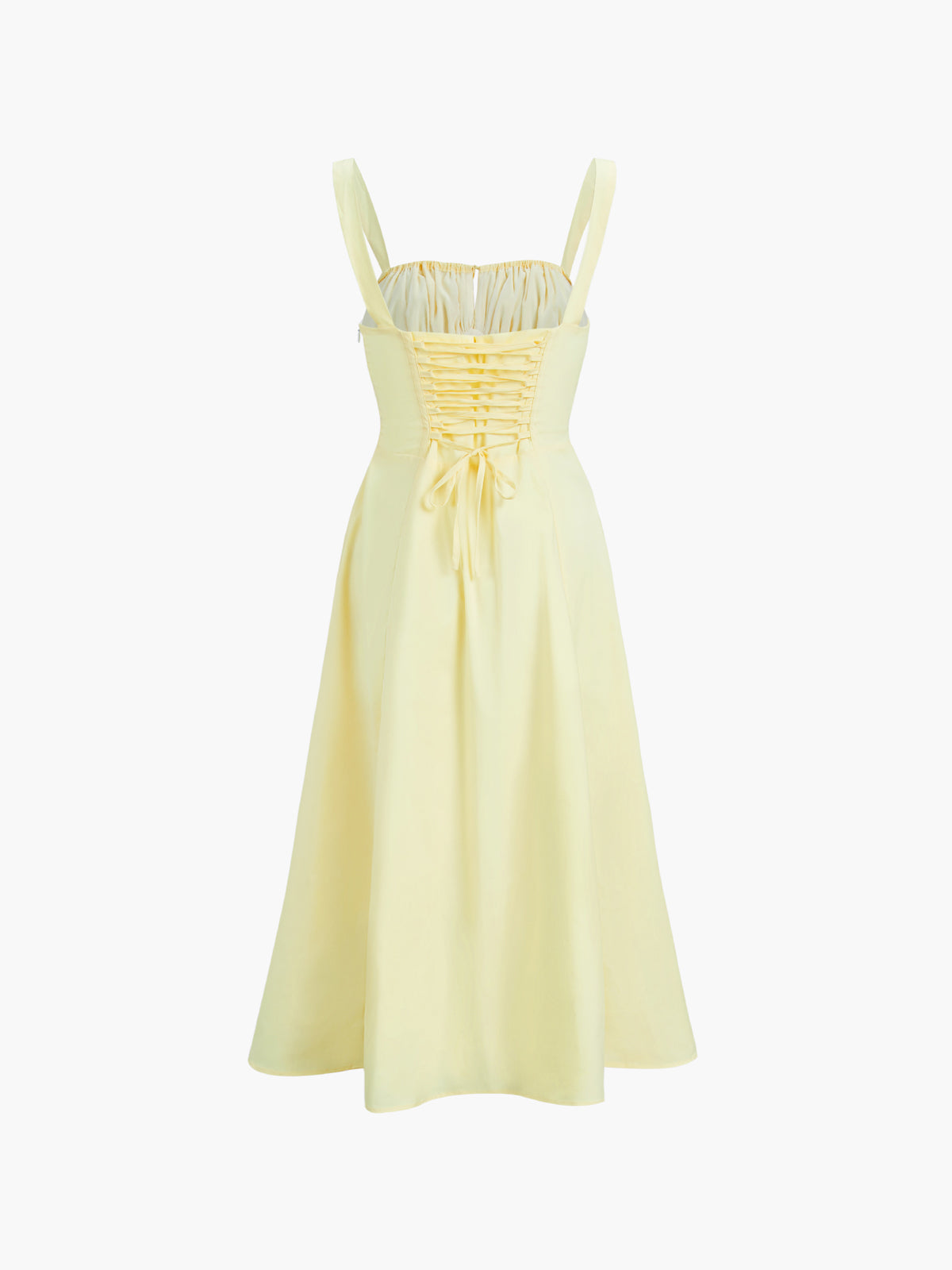 Ruched Cup Detail Long Sundress-Massicos