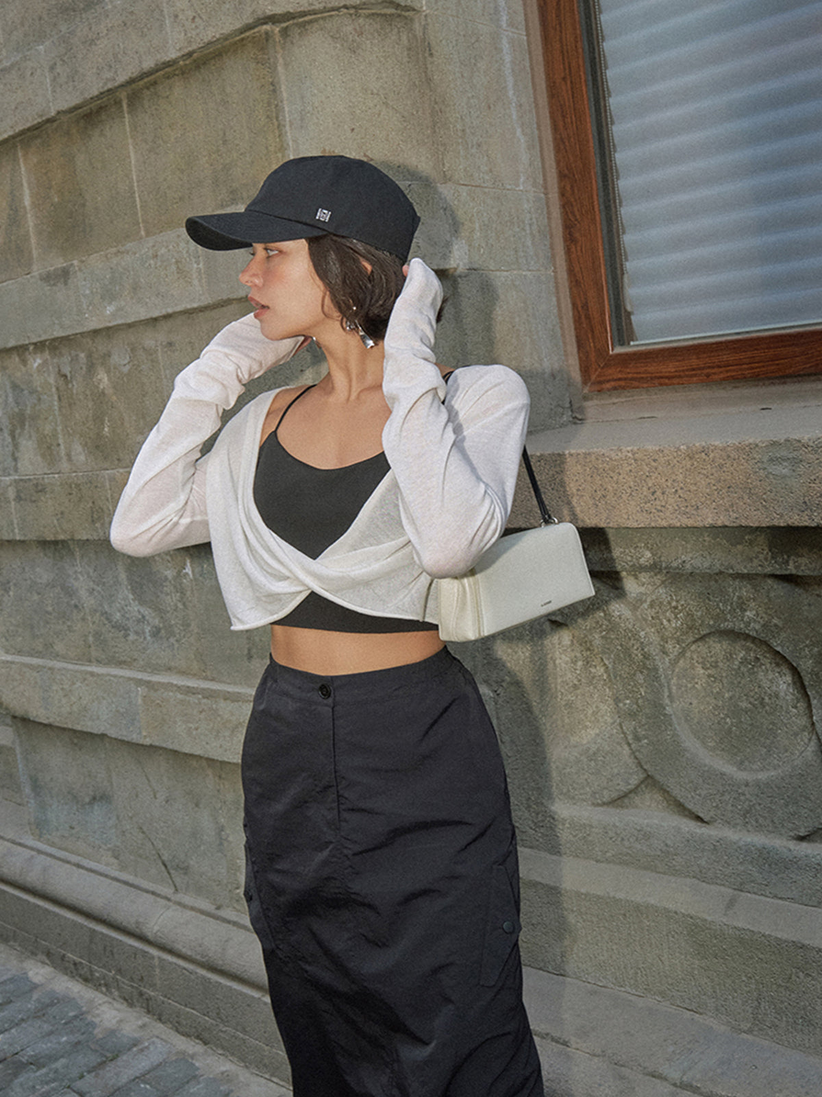 Twist Cover Up Crop Knit Top-Massicos