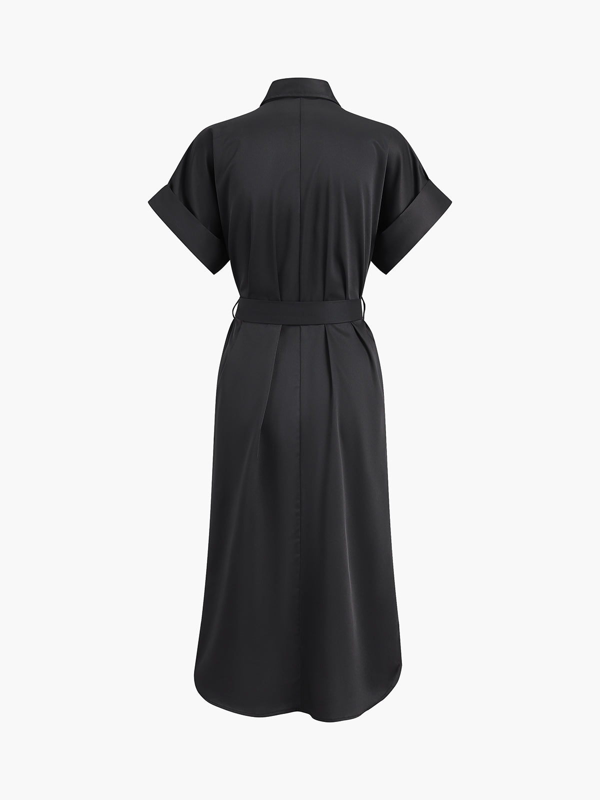 Polo Pockets Tied Midi Dress-Massicos