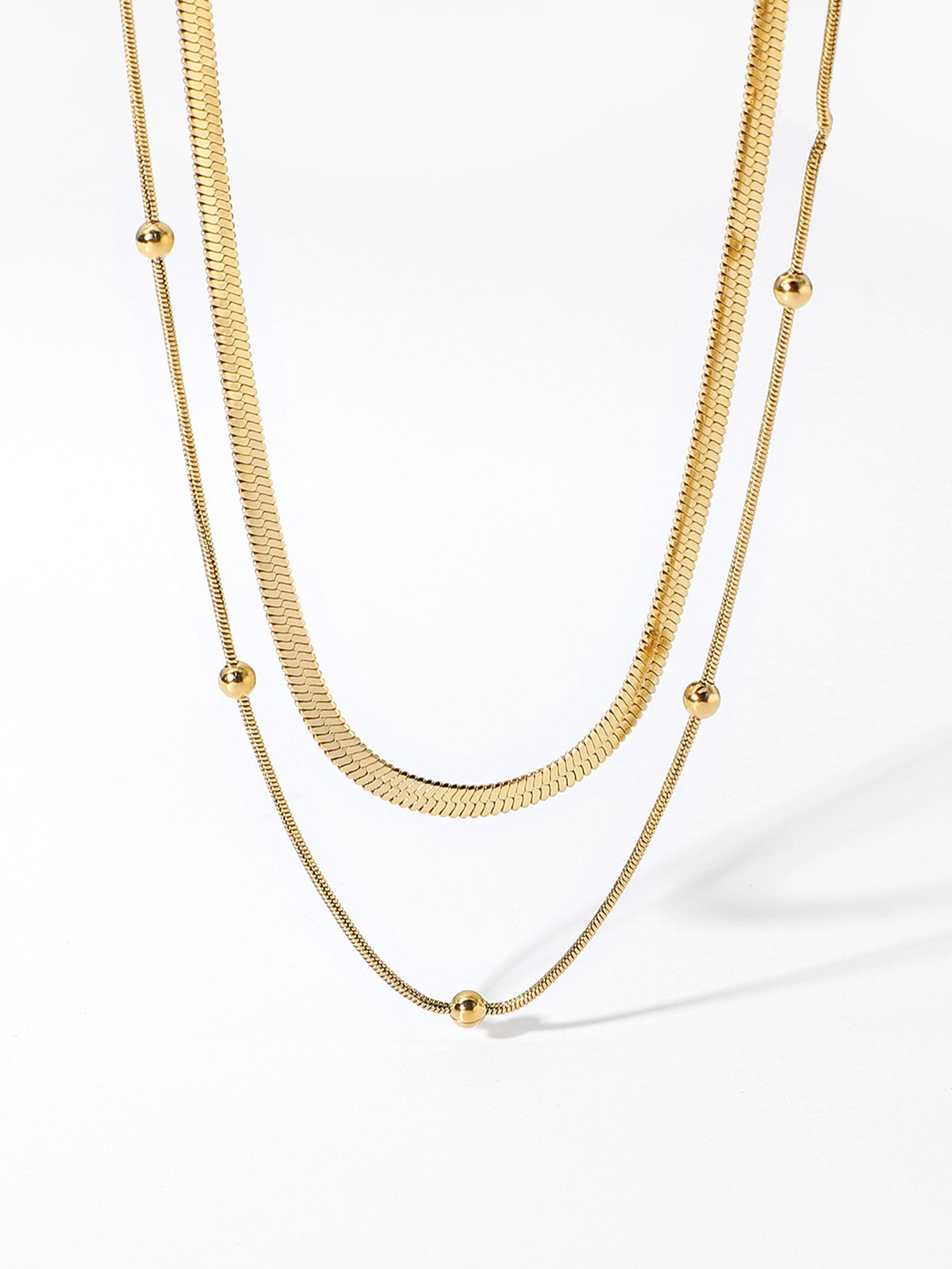 Tranquility Double Layers Necklace-Massicos