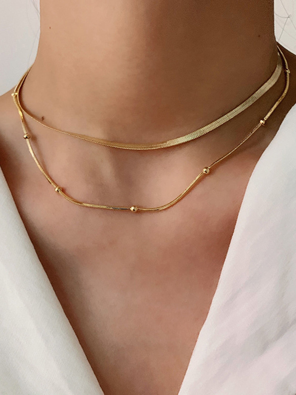 Tranquility Double Layers Necklace-Massicos