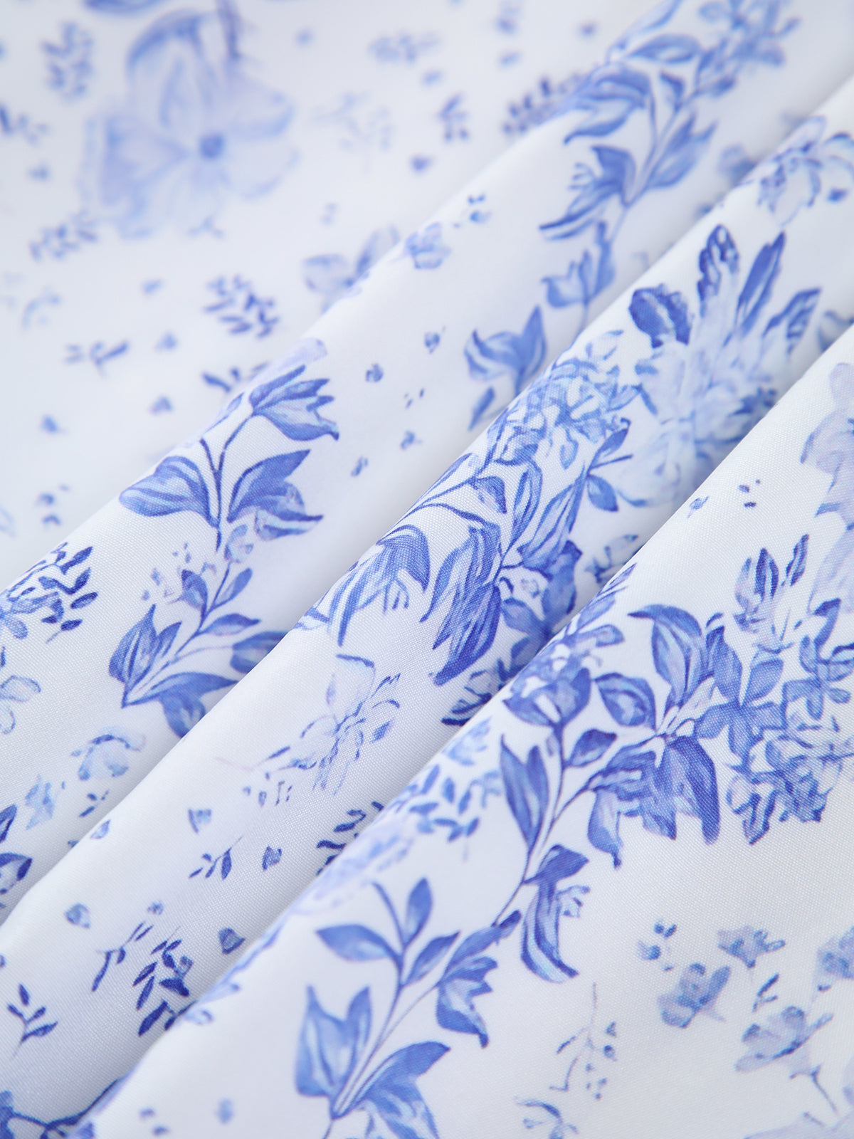 Forget Me Not Floral Pockets Zippered Long Dress-Massicos
