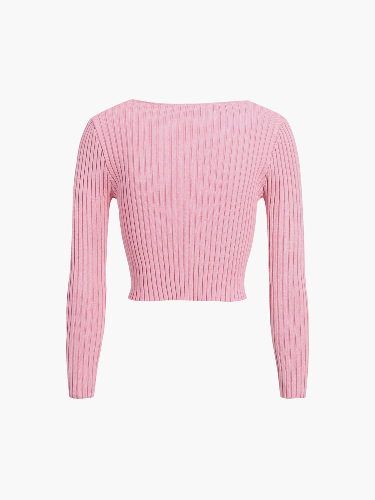 Barbiecore Rib Knit Top-Massicos