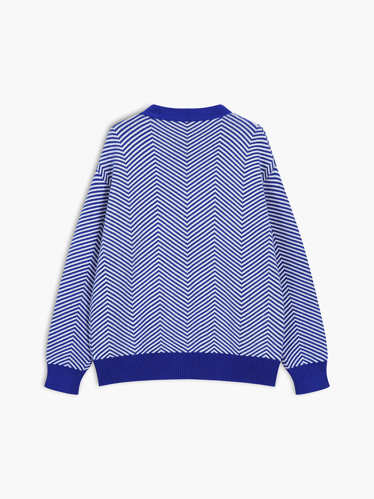 Oversized Herringbone Cardigan-Massicos