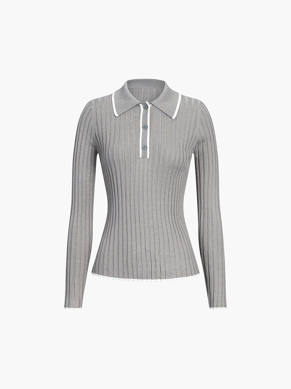 Old Money Aesthetics Polo Knit Top-Massicos