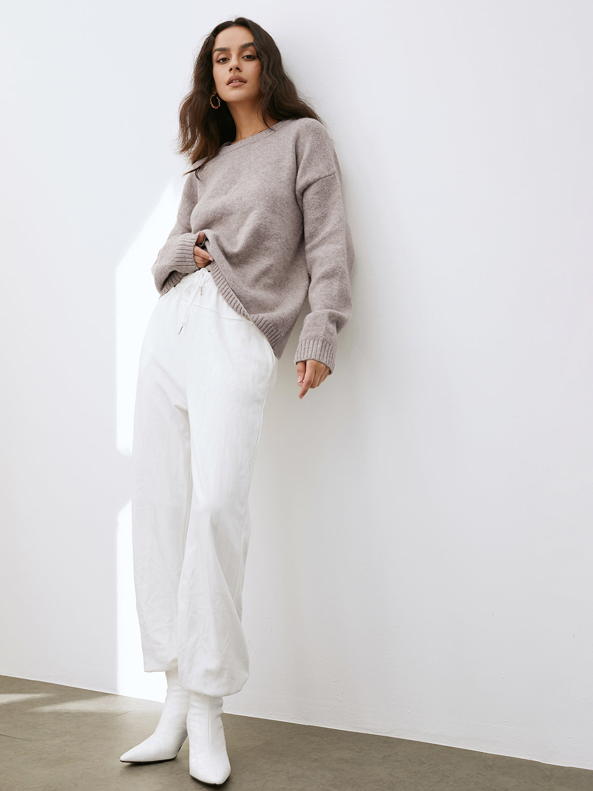 Lightweight Cloud Weather Pullover Sweater-Massicos