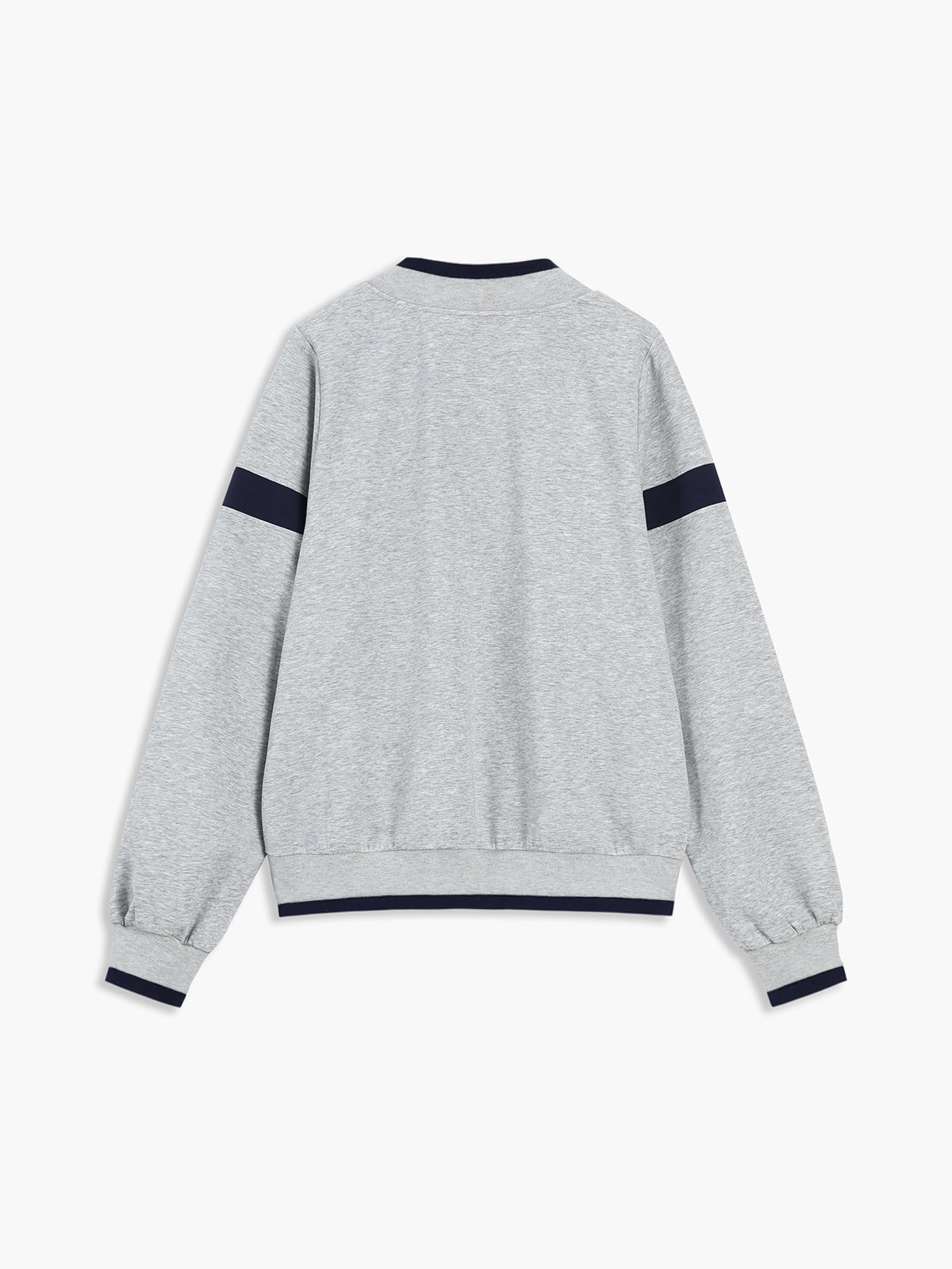 Contrast Trim Oversized Sweatshirt-Massicos