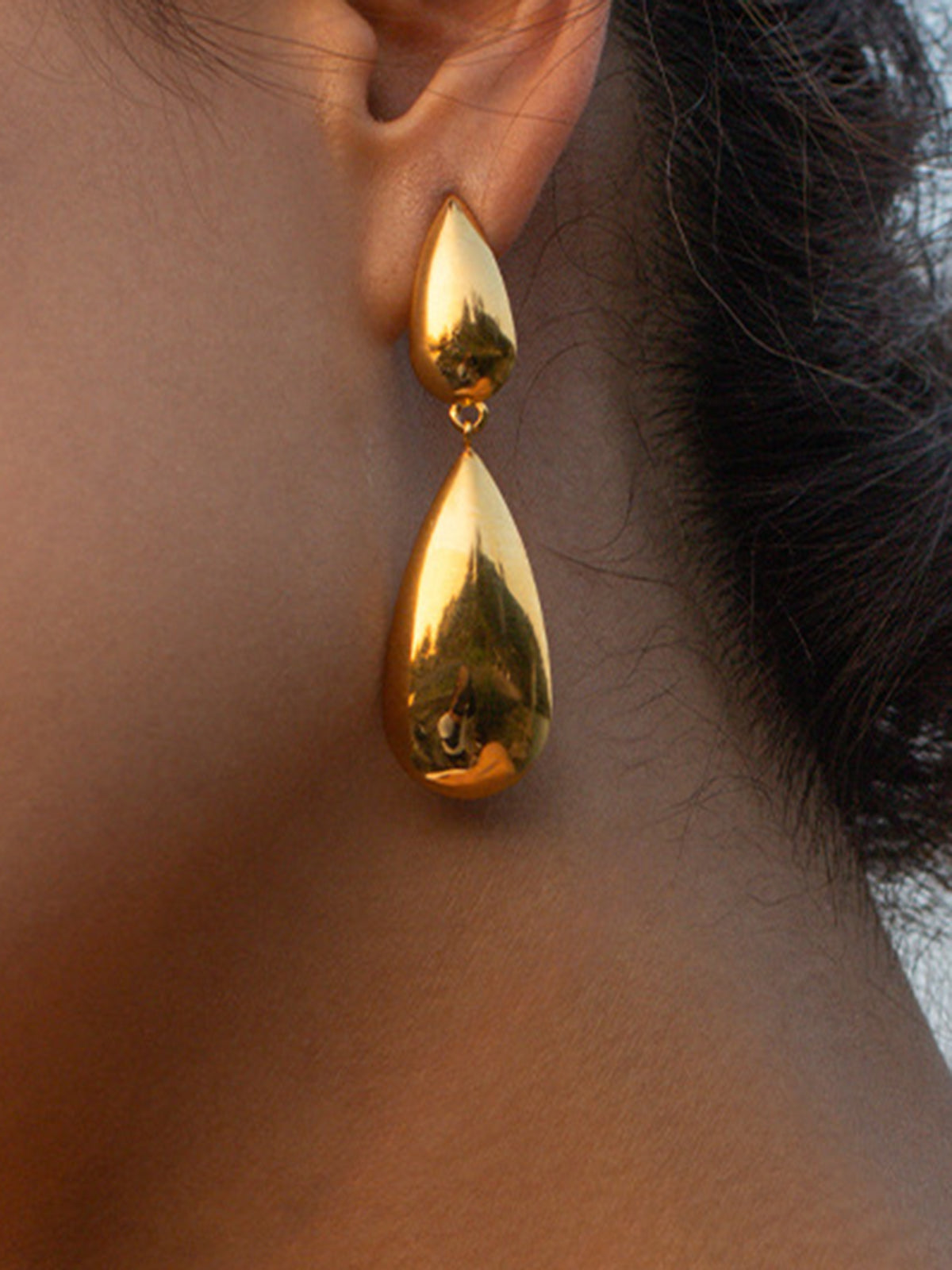 Double Teardrop Earrings-Massicos