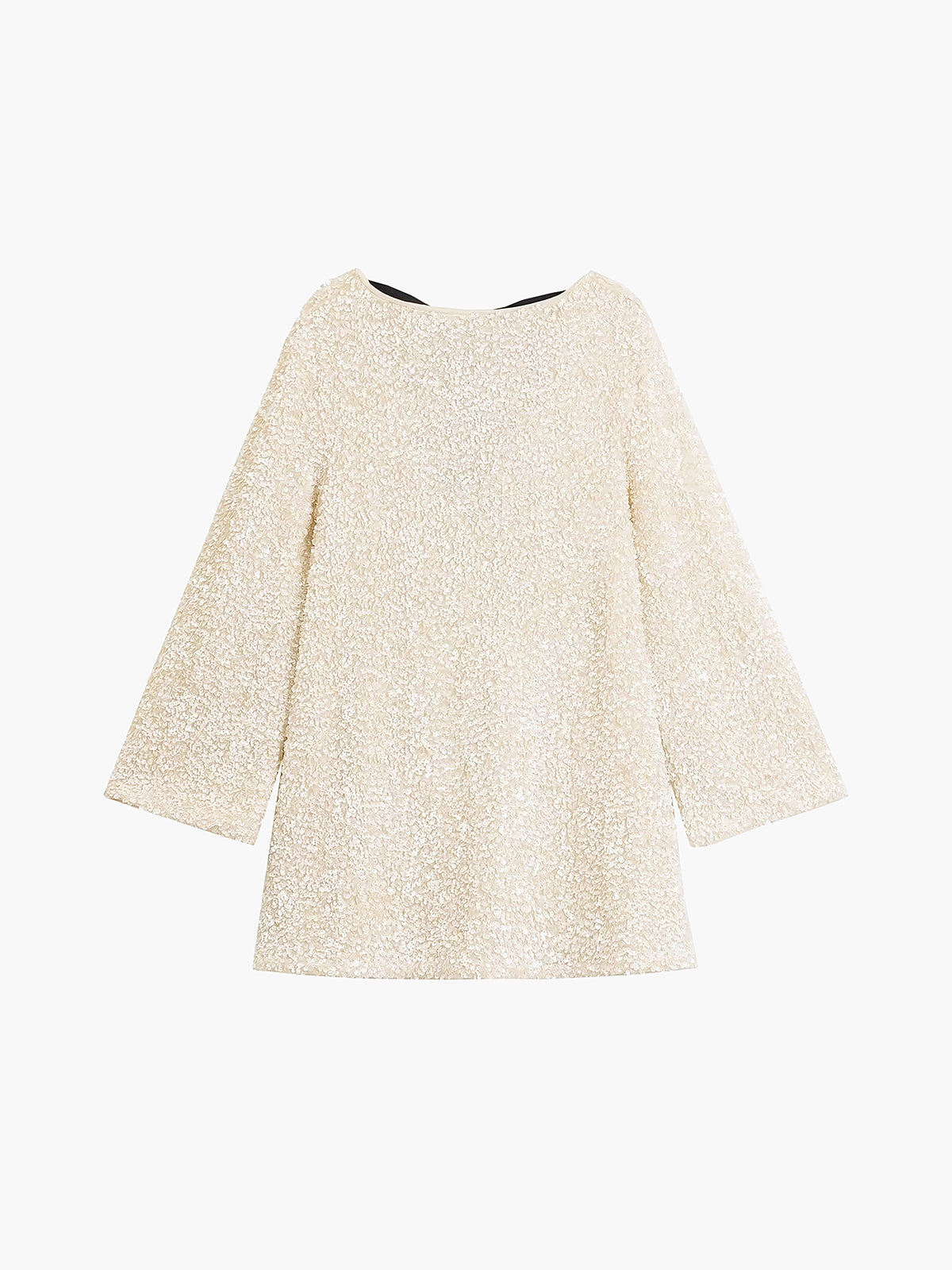 Sequins Velvet Bowknot Mini Dress-Massicos