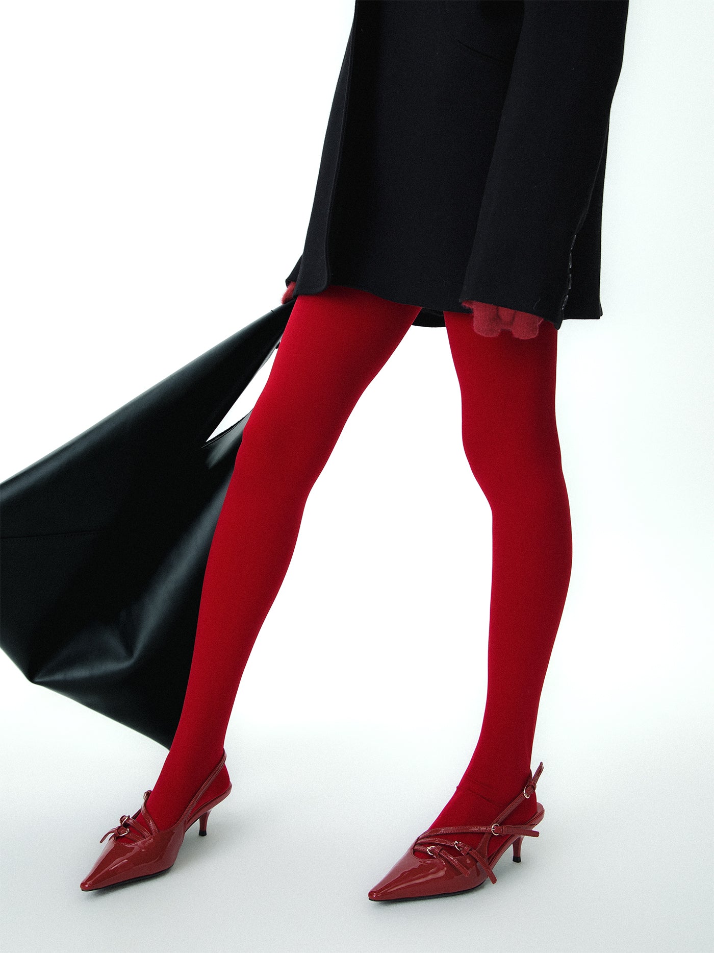 Solid Velvet Tights-Massicos