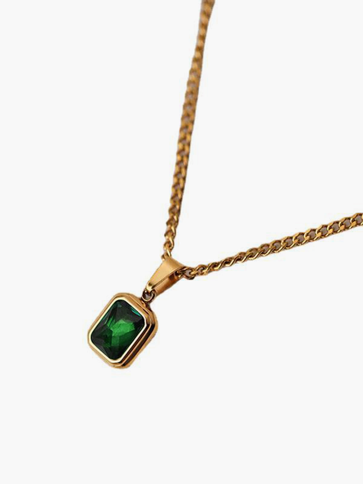 Spring Green Pendant Necklace-Massicos
