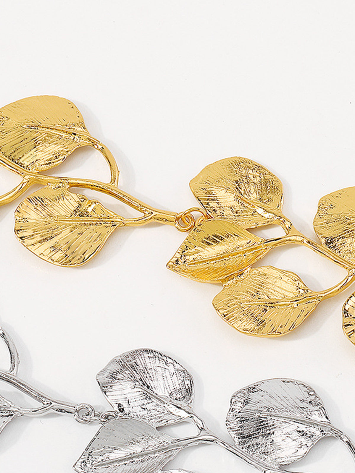 Vintage Alloy Leaf Design Necklace-Massicos