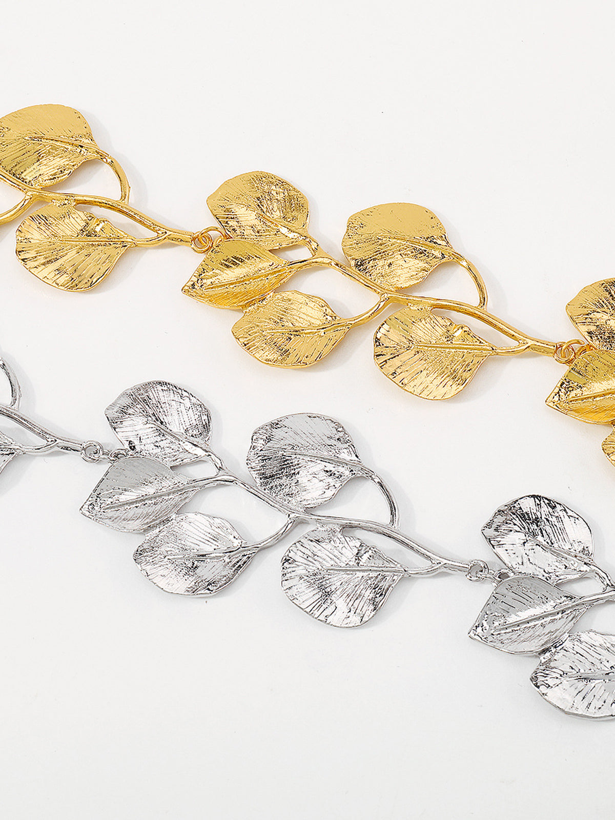 Vintage Alloy Leaf Design Necklace-Massicos