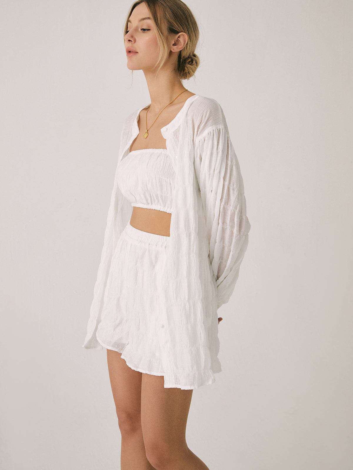 Breathable Three Piece Shorts Set-Massicos