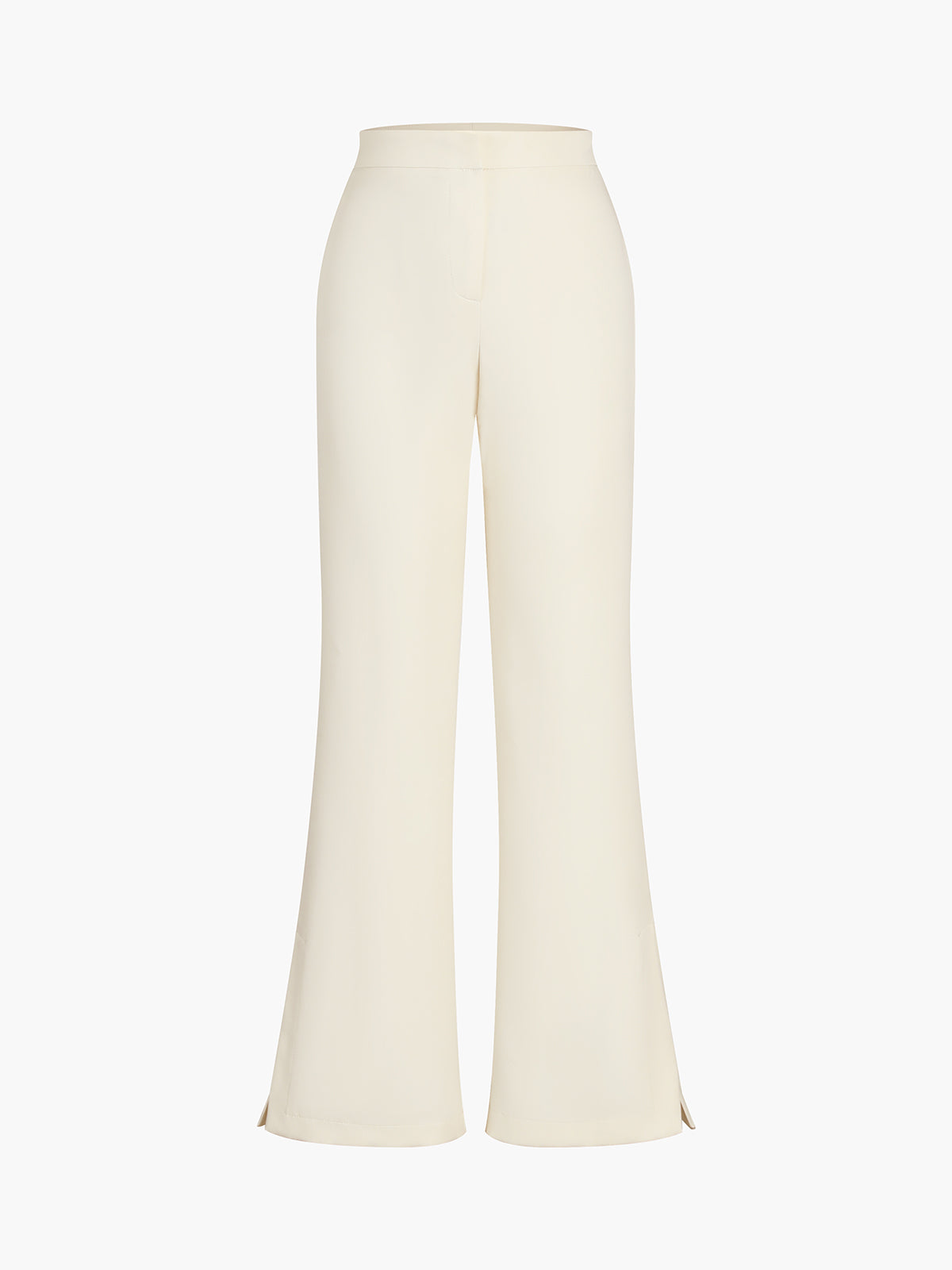 Solid Straight Leg Pants-Massicos