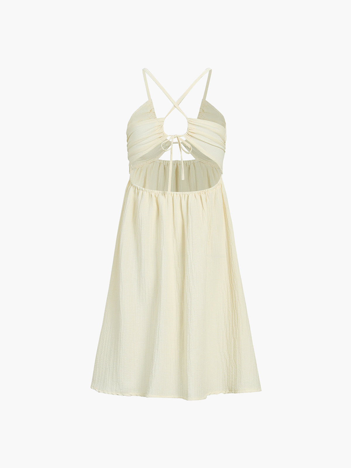 Backless Criss Cross Split Midi Dress-Massicos