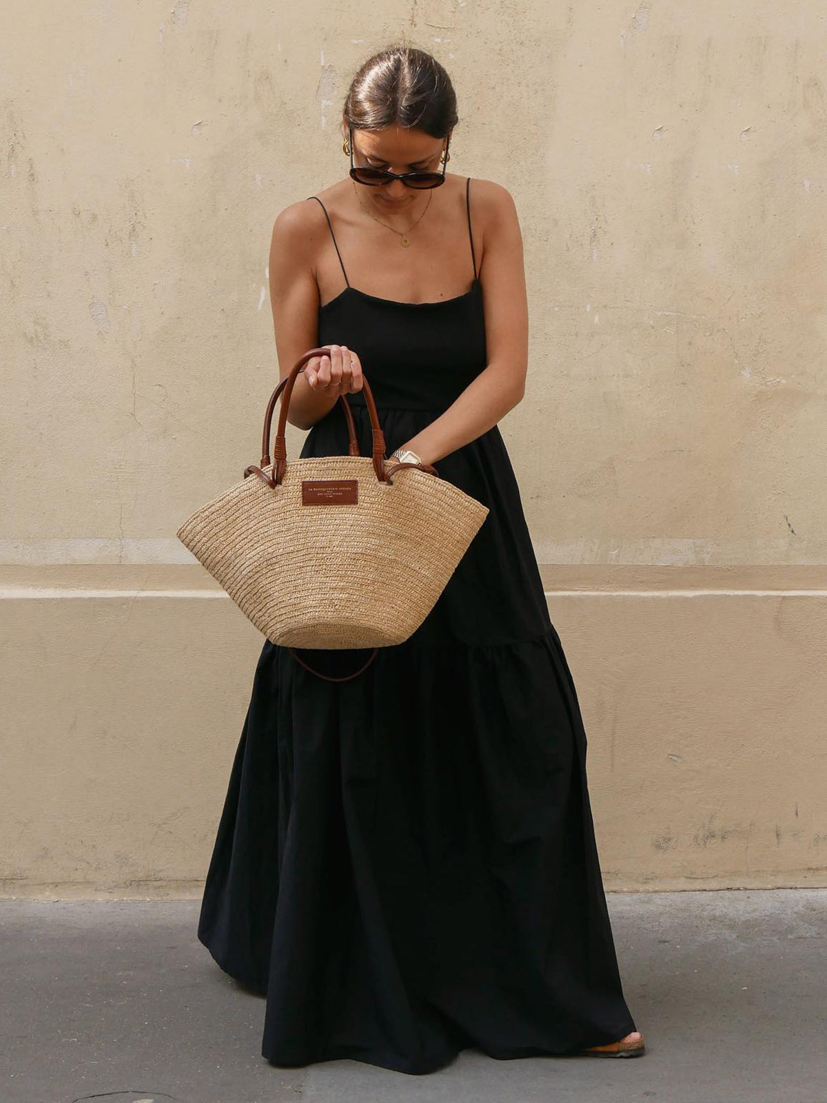 Solid Backless Long Dress-Massicos