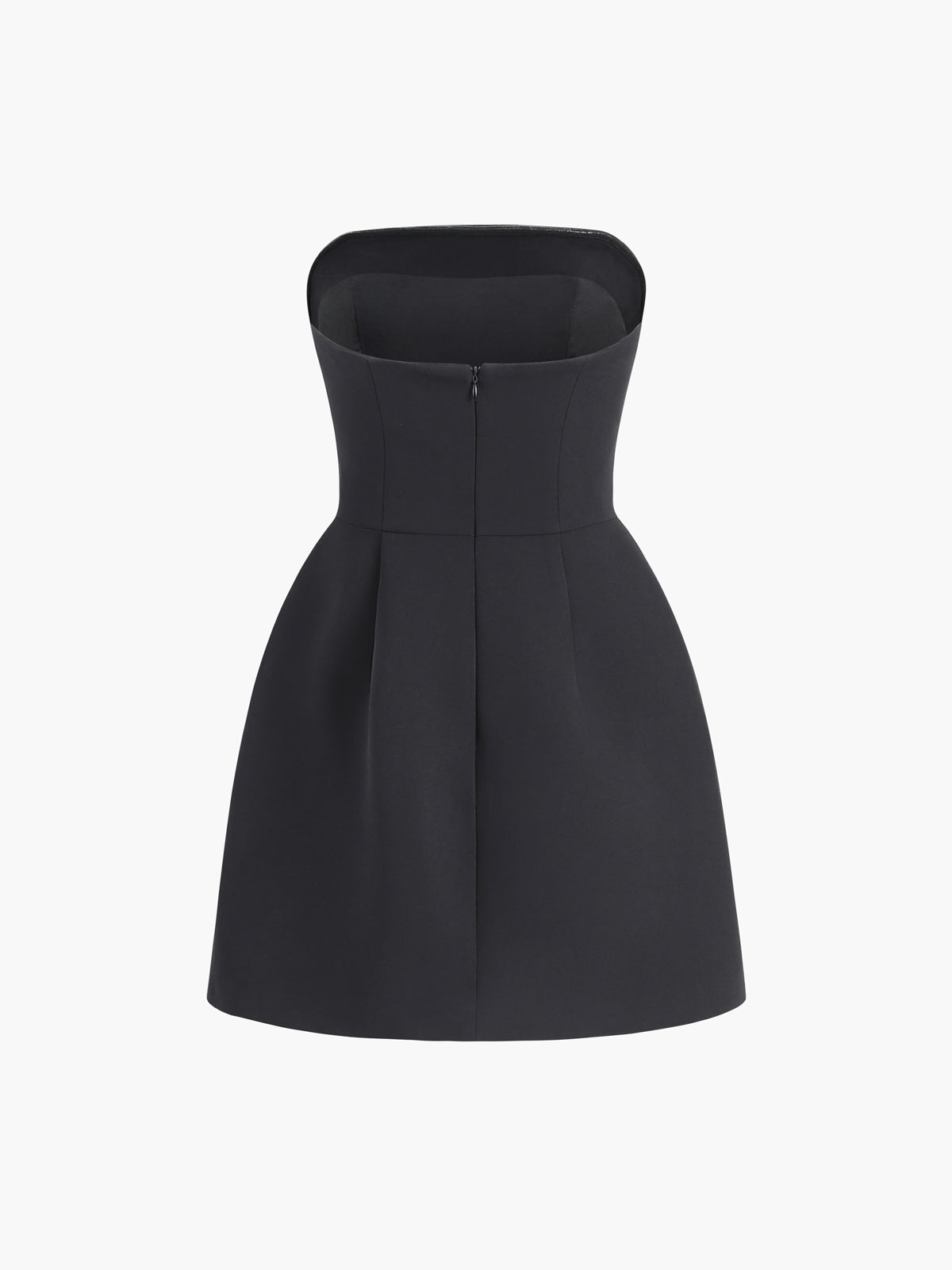 Solid Tube Mini Dress-Massicos