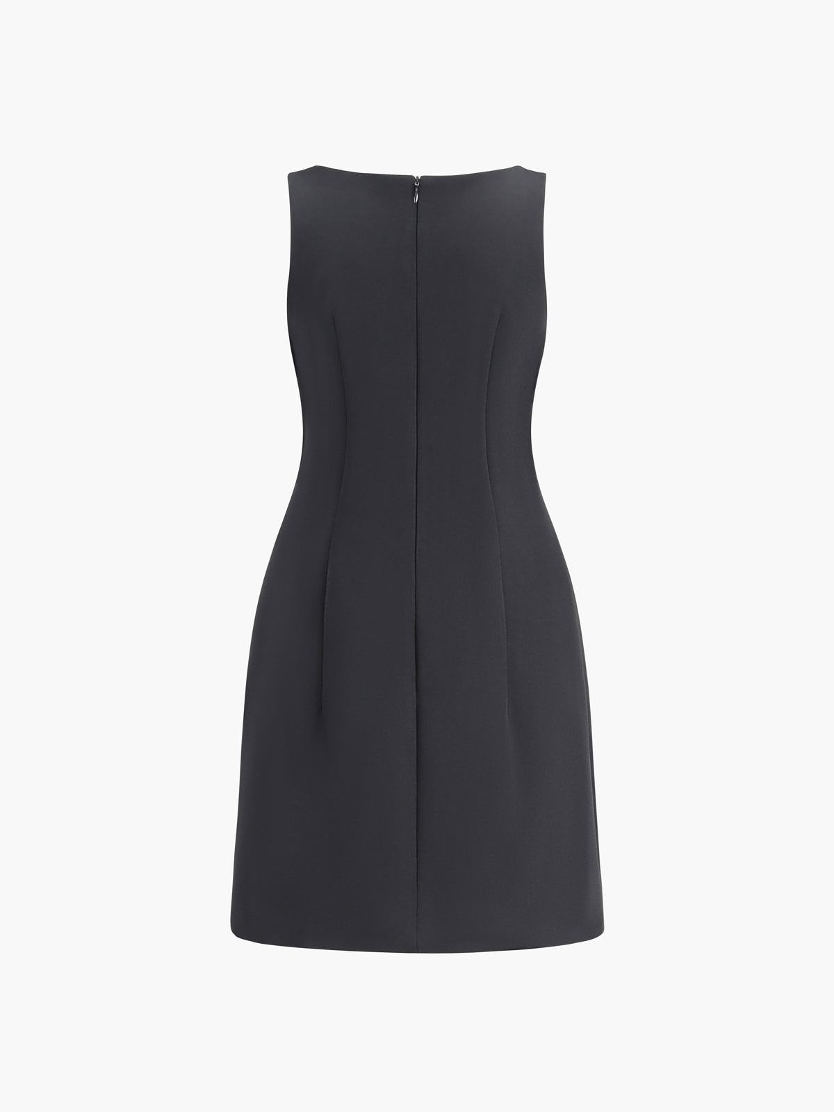 Suiting Sleeveless Short Dress-Massicos